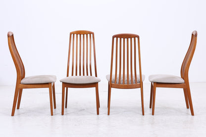 Schou Andersen Stühle | 4er Set | Vintage Danish Design