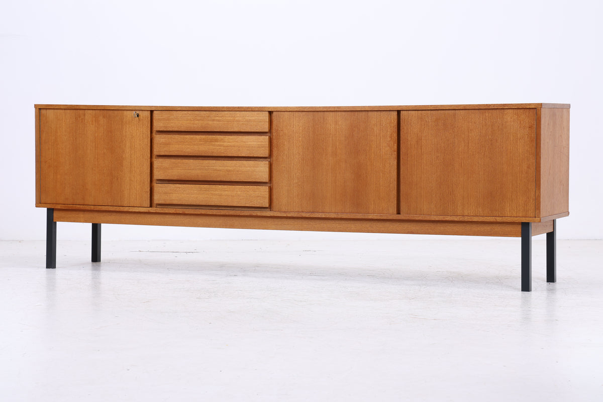 WK Möbel Sideboard | Vintage Teak | 3 Türen | 4 Schubladen