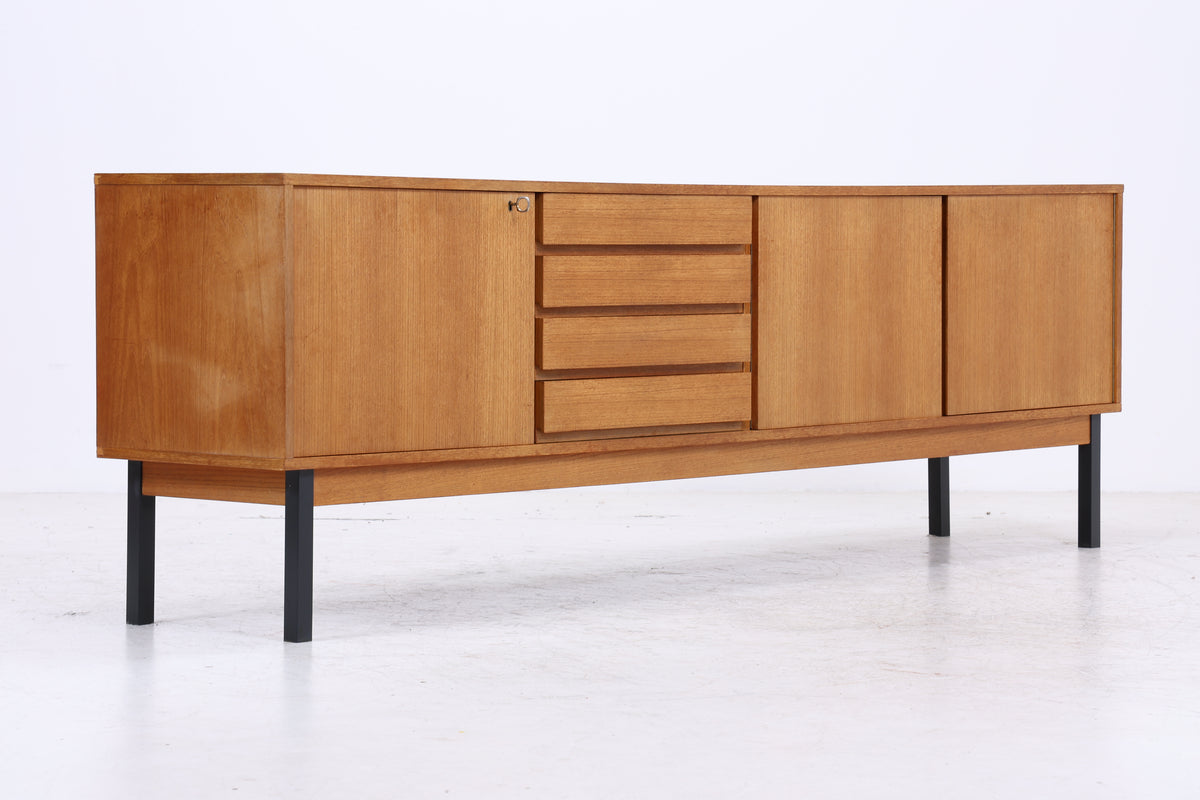 WK Möbel Sideboard | Vintage Teak | 3 Türen | 4 Schubladen