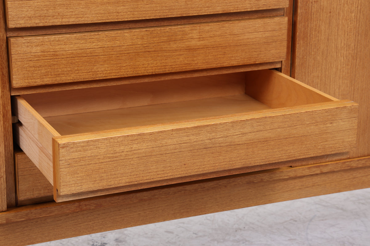 WK Möbel Sideboard | Vintage Teak | 3 Türen | 4 Schubladen