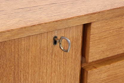 WK Möbel Sideboard | Vintage Teak | 3 Türen | 4 Schubladen