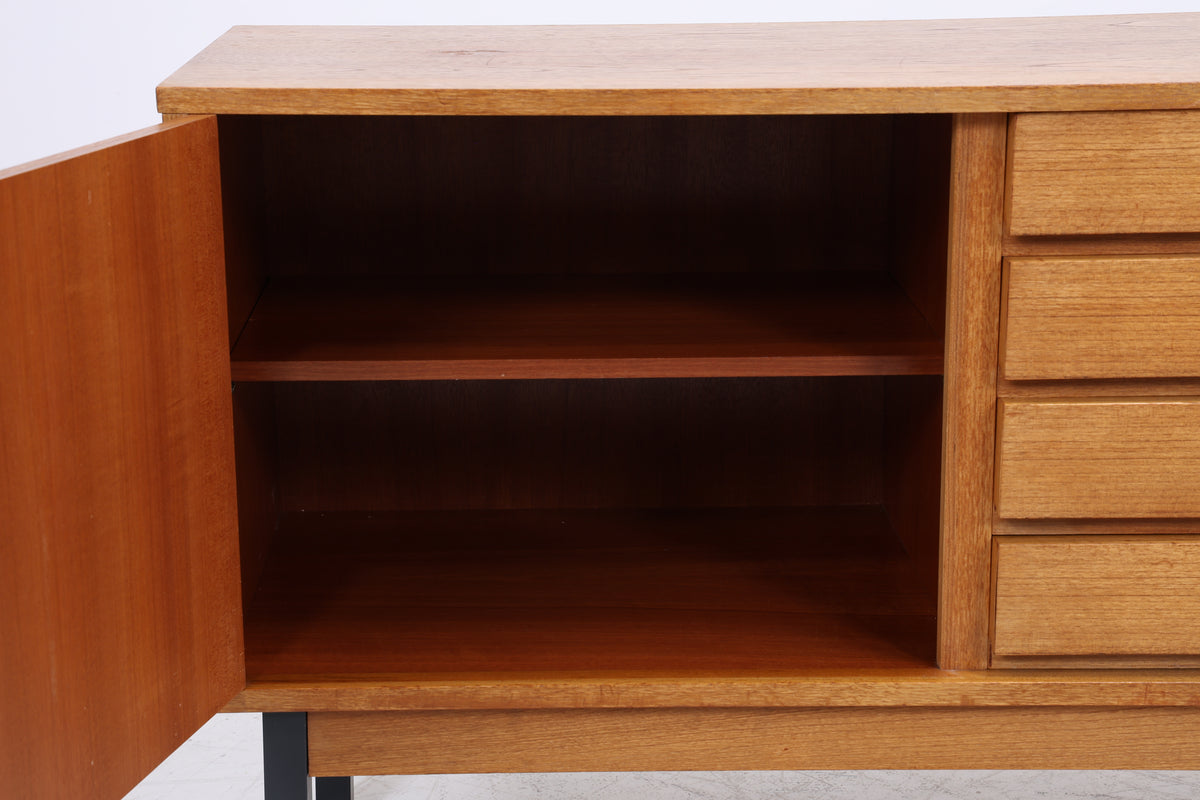 WK Möbel Sideboard | Vintage Teak | 3 Türen | 4 Schubladen