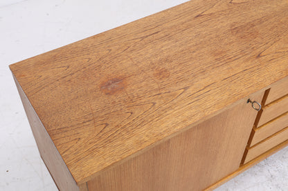 WK Möbel Sideboard | Vintage Teak | 3 Türen | 4 Schubladen