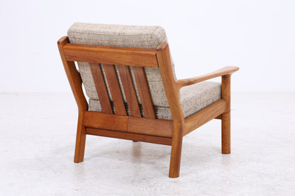 Juul Christensen Sessel | Vintage Teak | Lounge Sessel mit Hocker