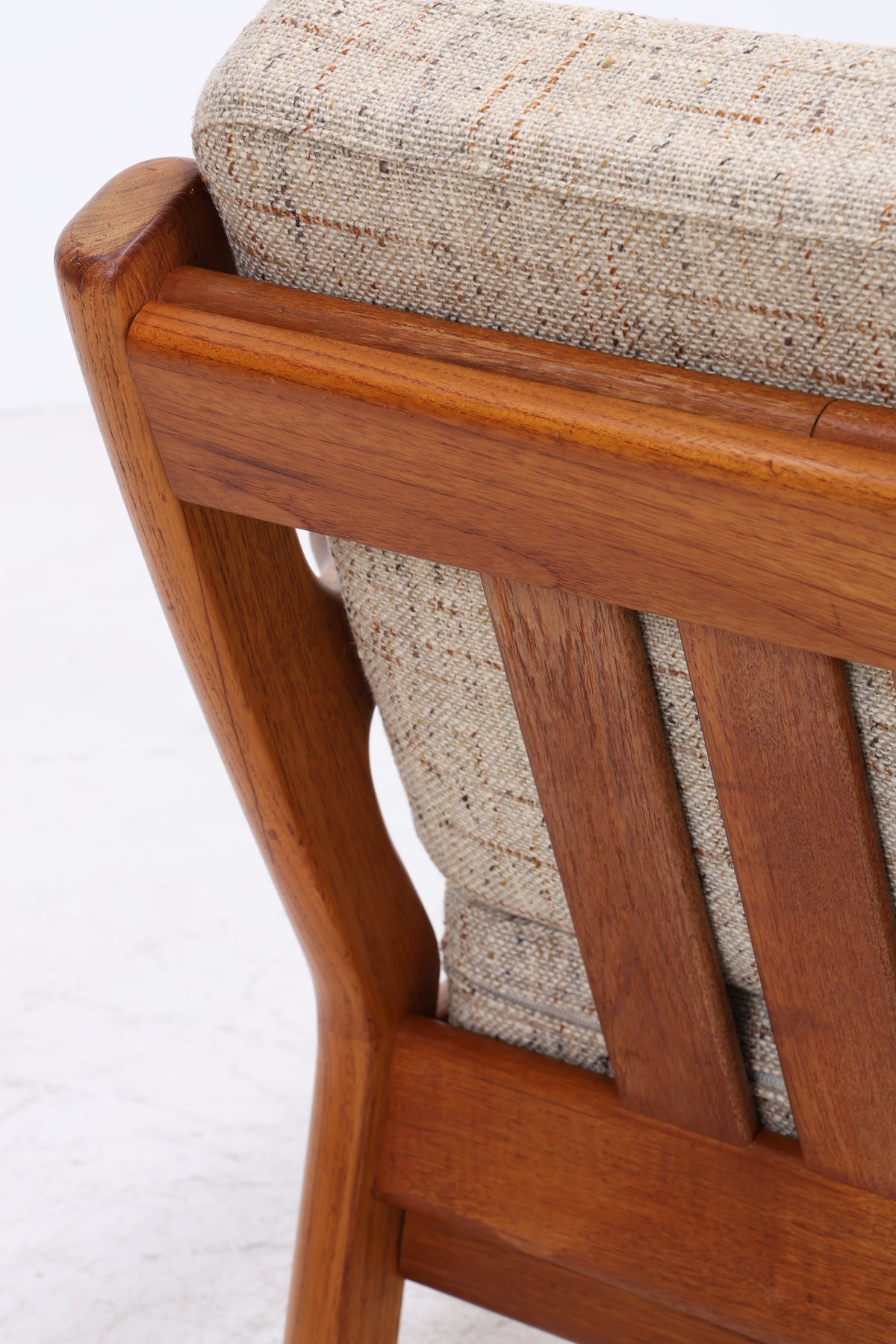 Juul Christensen Sessel | Vintage Teak | Lounge Sessel mit Hocker