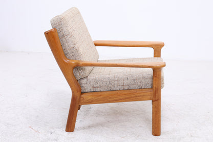 Juul Christensen Sessel | Vintage Teak | Lounge Sessel mit Hocker