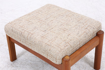 Juul Christensen Sessel | Vintage Teak | Lounge Sessel mit Hocker