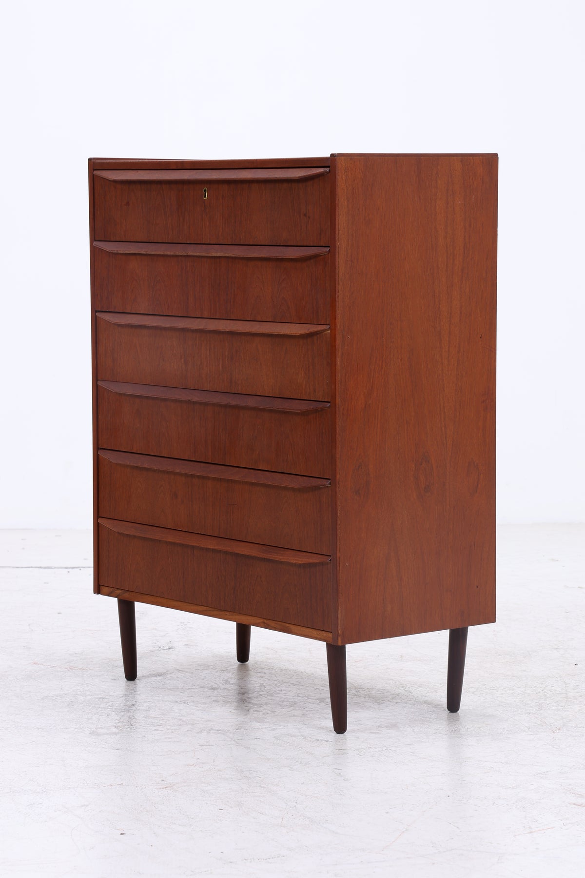 Vintage Teak Tallboy | Mid Century Kommode | 6 Schubladen