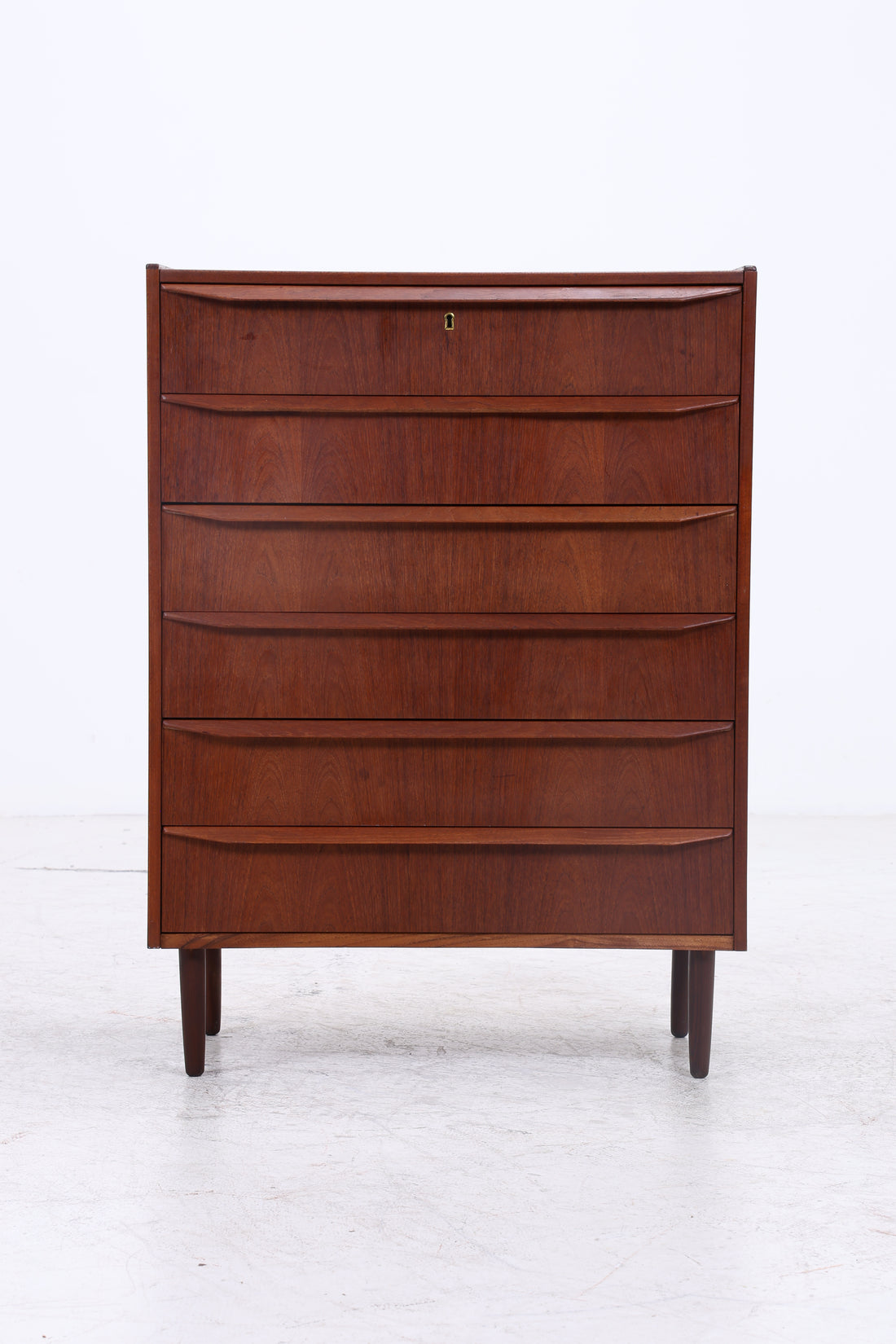 Vintage Teak Tallboy | Mid Century Kommode | 6 Schubladen