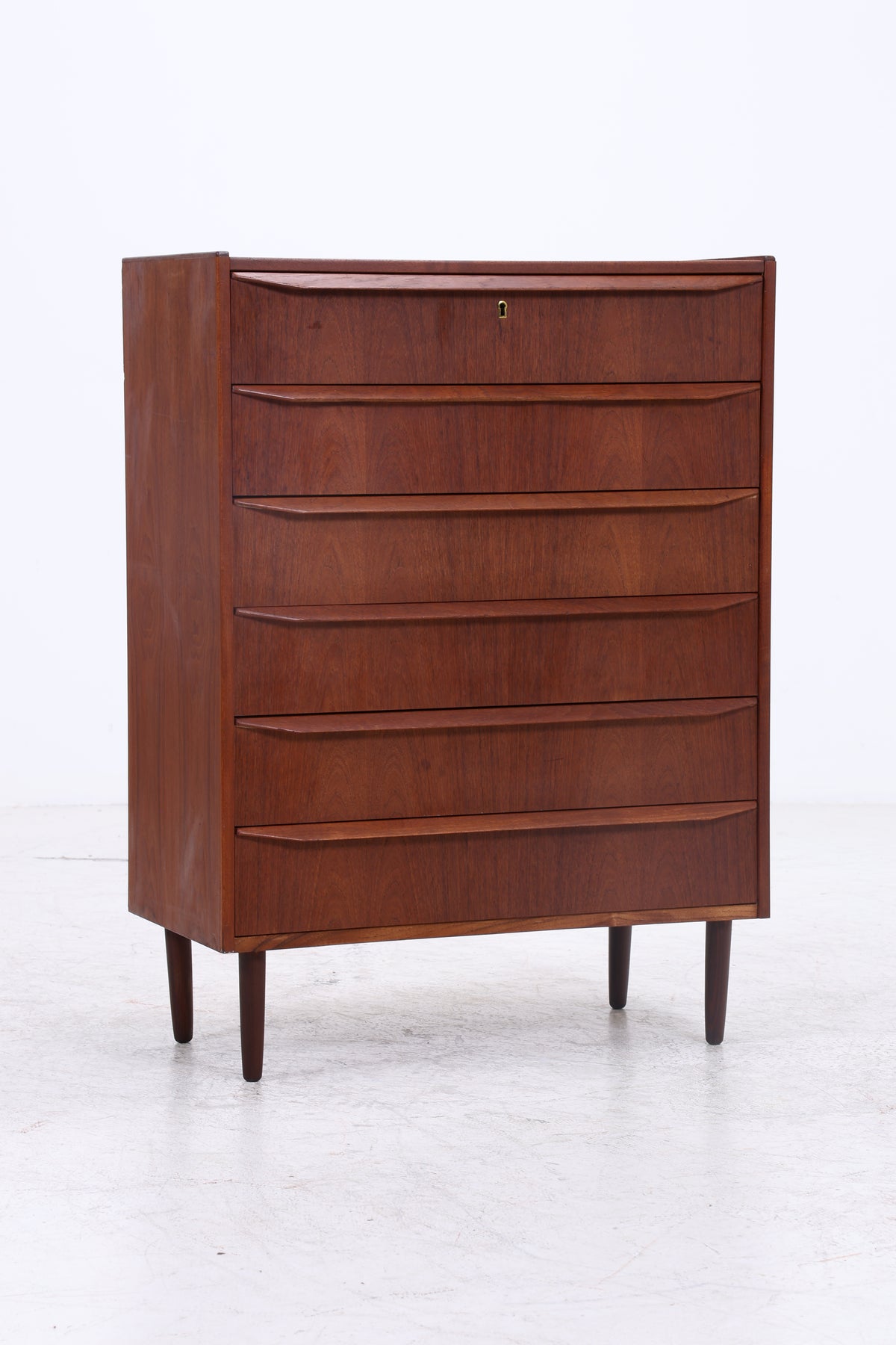 Vintage Teak Tallboy | Mid Century Kommode | 6 Schubladen