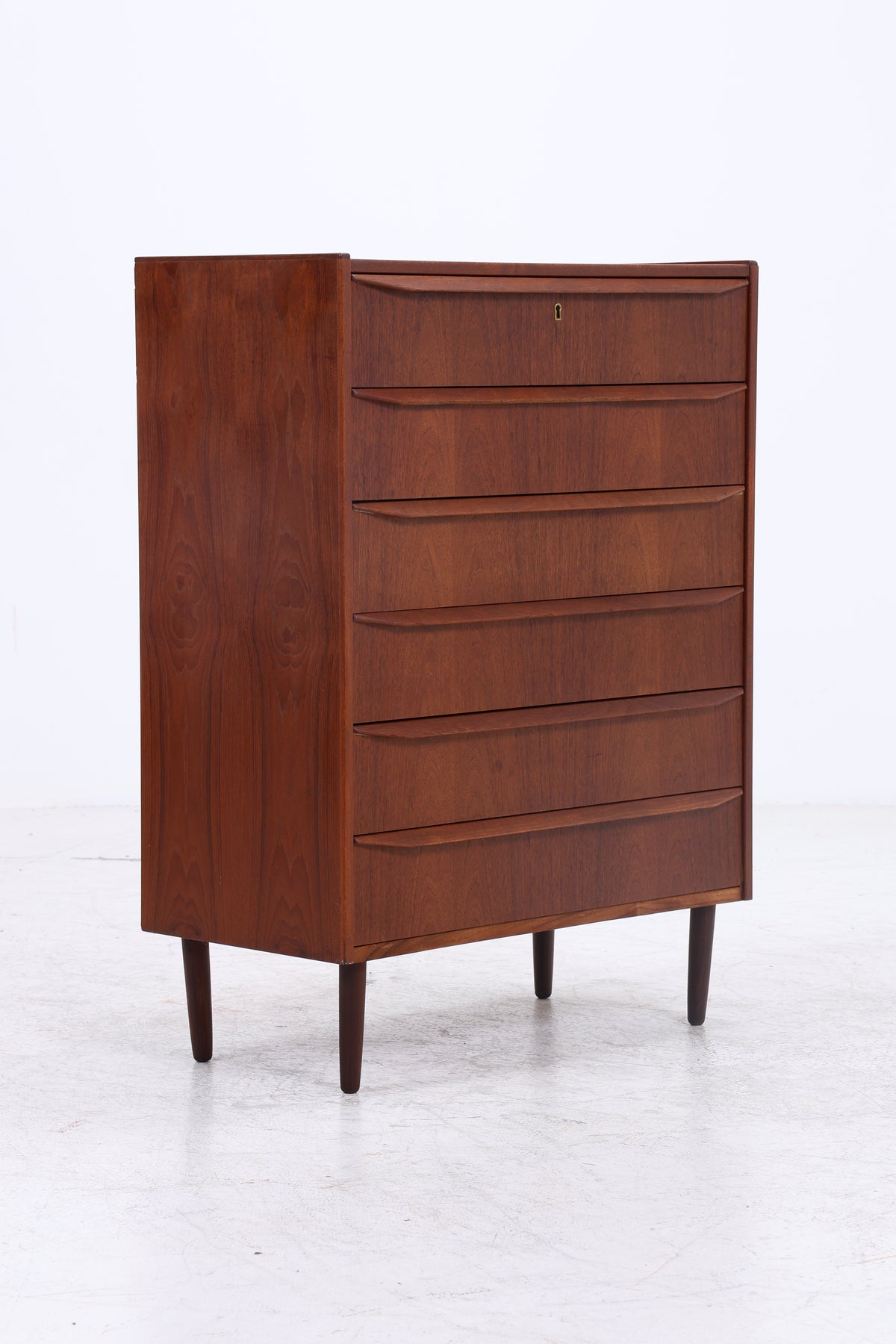 Vintage Teak Tallboy | Mid Century Kommode | 6 Schubladen