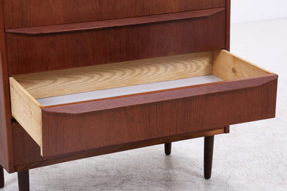 Vintage Teak Tallboy | Mid Century Kommode | 6 Schubladen