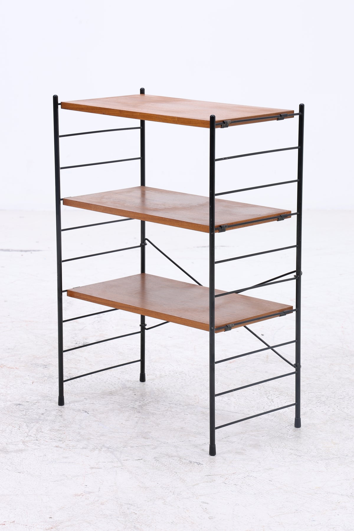 Vintage String Regal | 3 Holzablagen | Mid Century Design