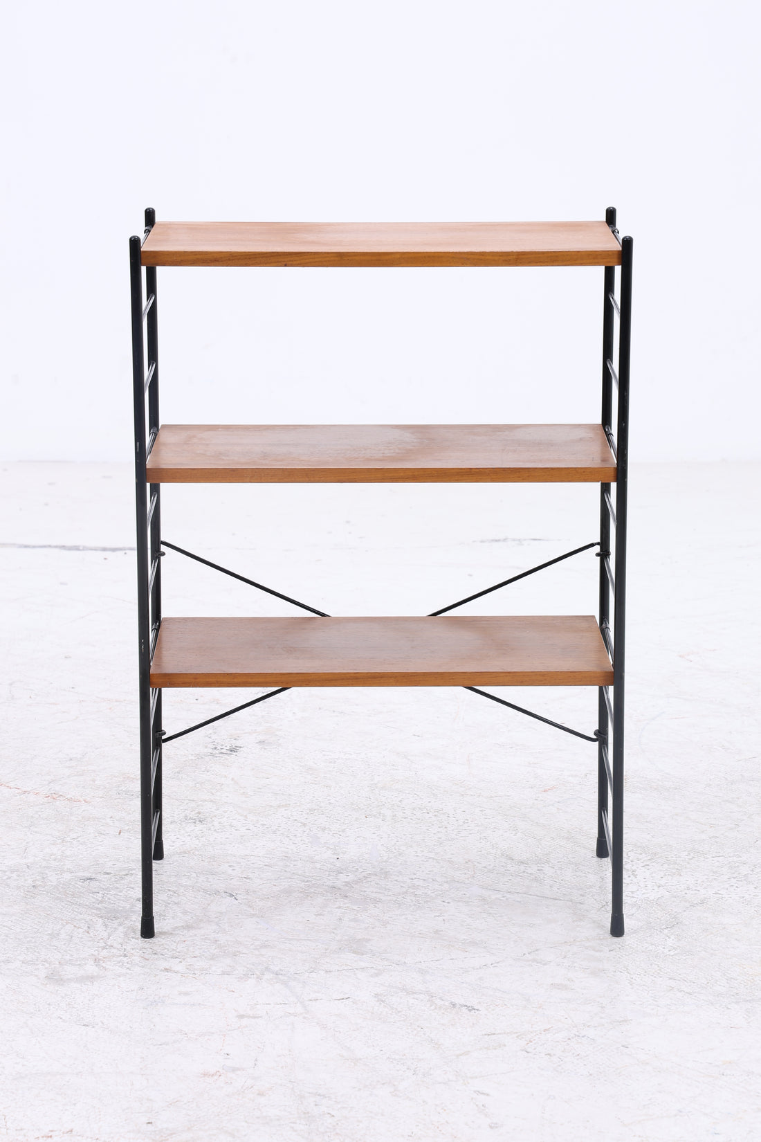 Vintage String Regal | 3 Holzablagen | Mid Century Design
