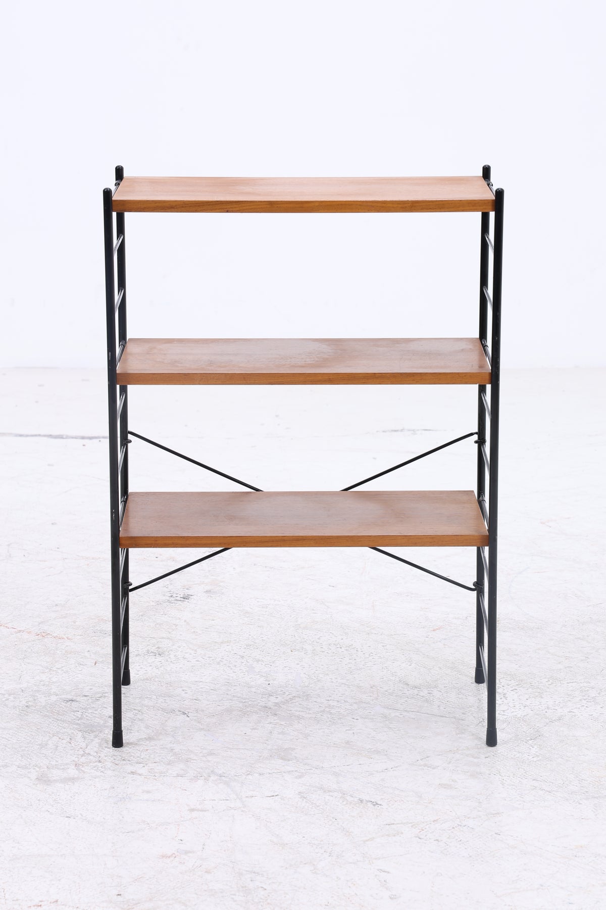 Vintage String Regal | 3 Holzablagen | Mid Century Design