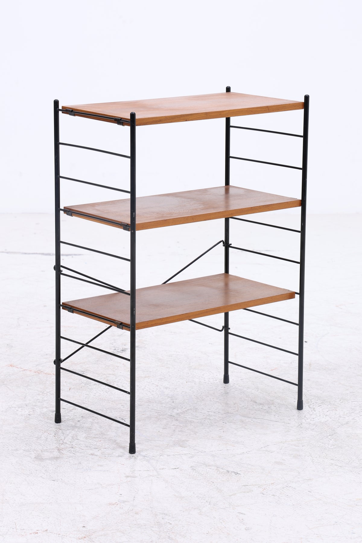 Vintage String Regal | 3 Holzablagen | Mid Century Design