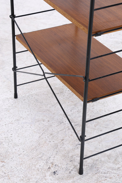 Vintage String Regal | 3 Holzablagen | Mid Century Design