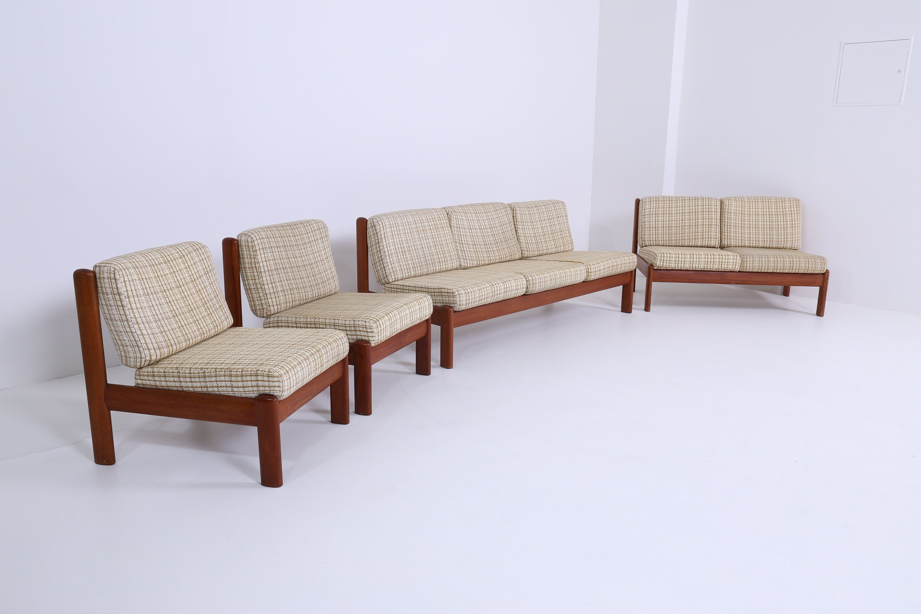 Mid-Century Sofa von Knoll Antimott  | Vintage Couchbett 60er Jahre Day Bed 2 sitzer Tagesbett Retro Braun Beige 70er