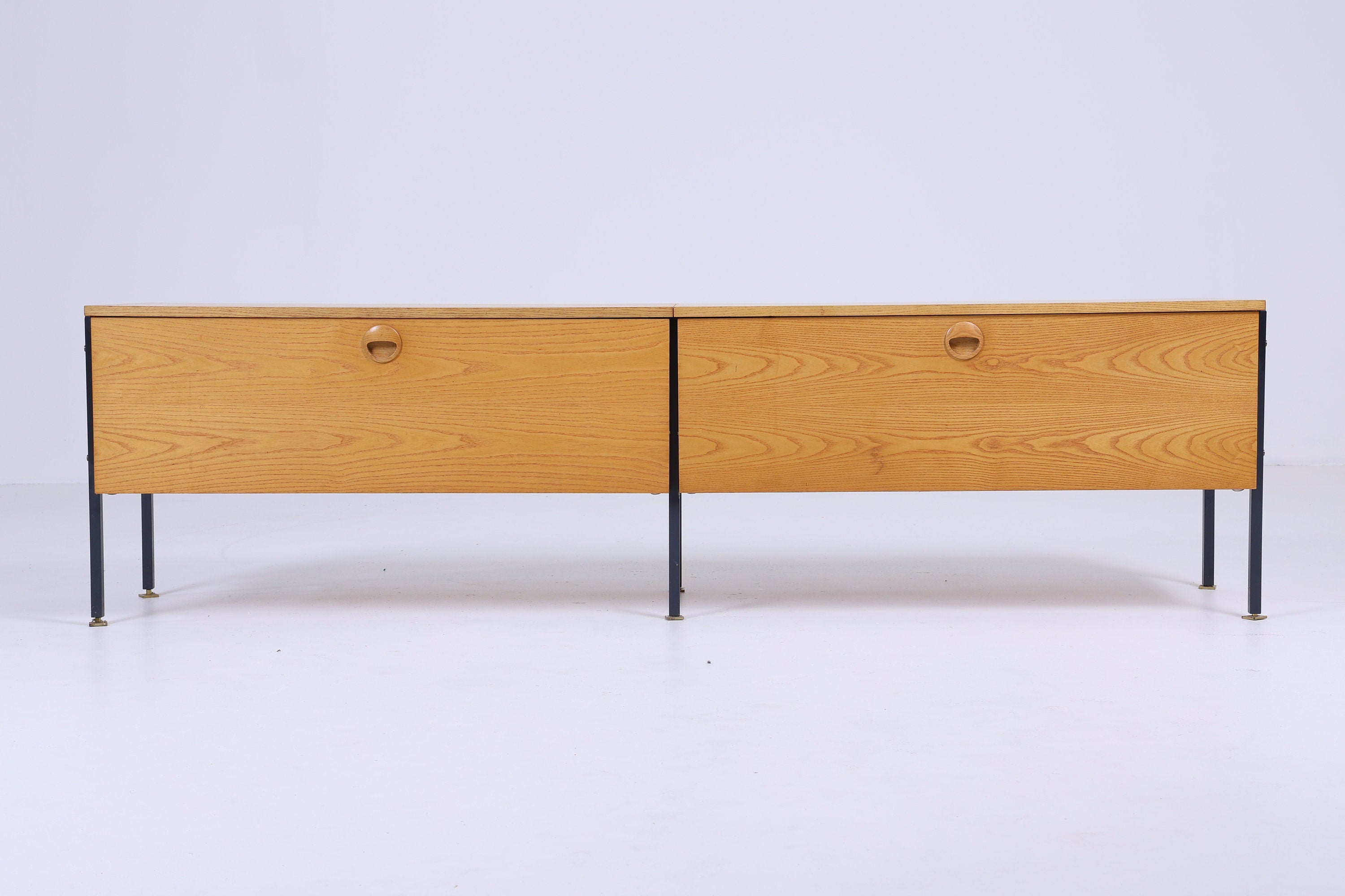 Hellerau 430 Lowboard 60er Jahre | Mid Century Anrichte Vintage Sideboard Schrank Helle Esche Joachim Nebelung Design Retro 70er