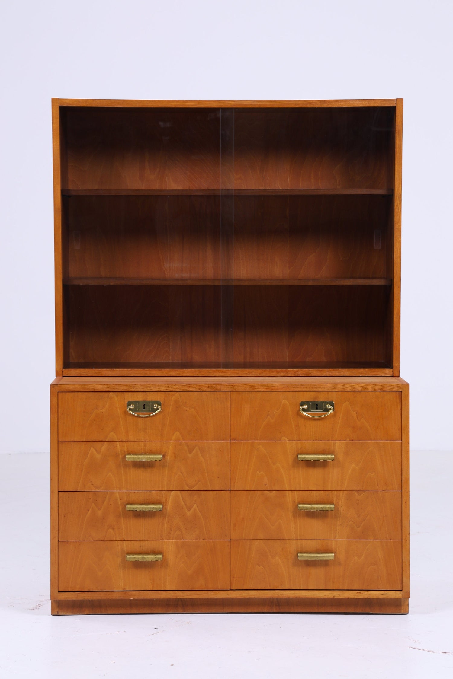 Hellerau 605 Vitrine 60er Jahre | Mid Century Bücherschrank 70605 Bruno Knoblauch Schubladen Schrank Deutsche Werkstätten Hellerau