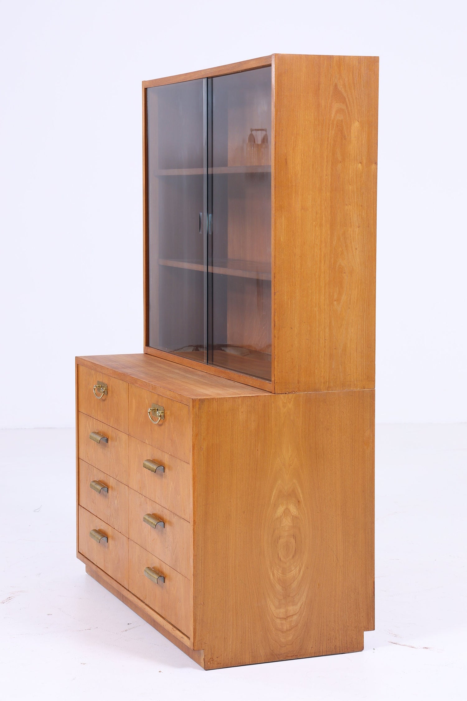 Hellerau 605 Vitrine 60er Jahre | Mid Century Bücherschrank 70605 Bruno Knoblauch Schubladen Schrank Deutsche Werkstätten Hellerau