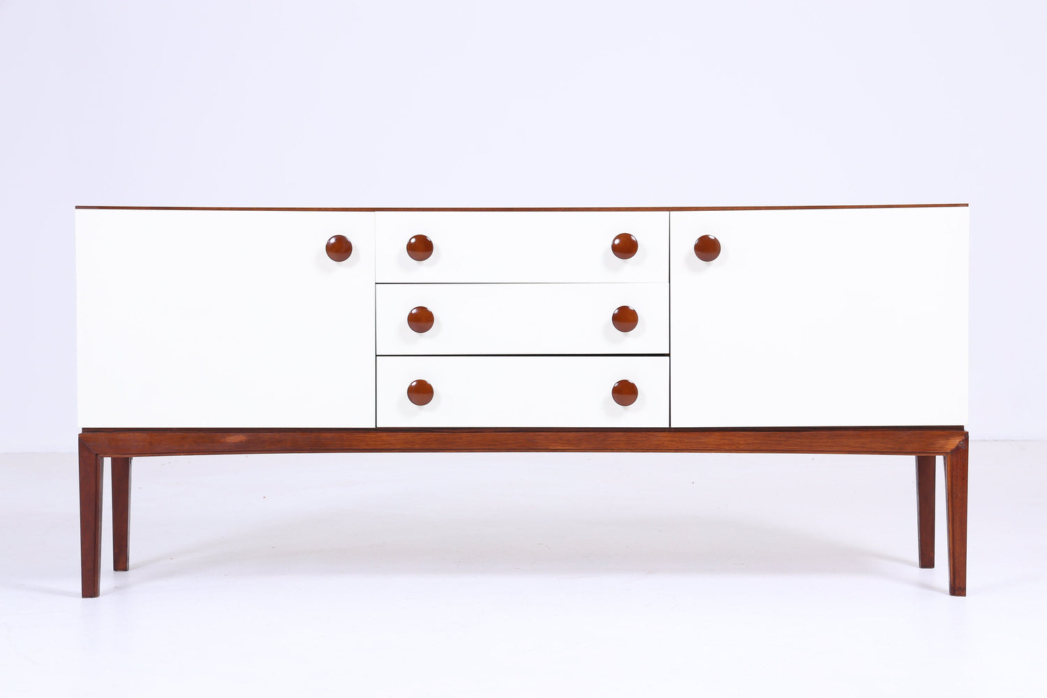 Palette Möbelwerk Sideboard 70er Jahre | Mid Century TV Board Schubladen Anrichte Schrank Karo Retro 60er