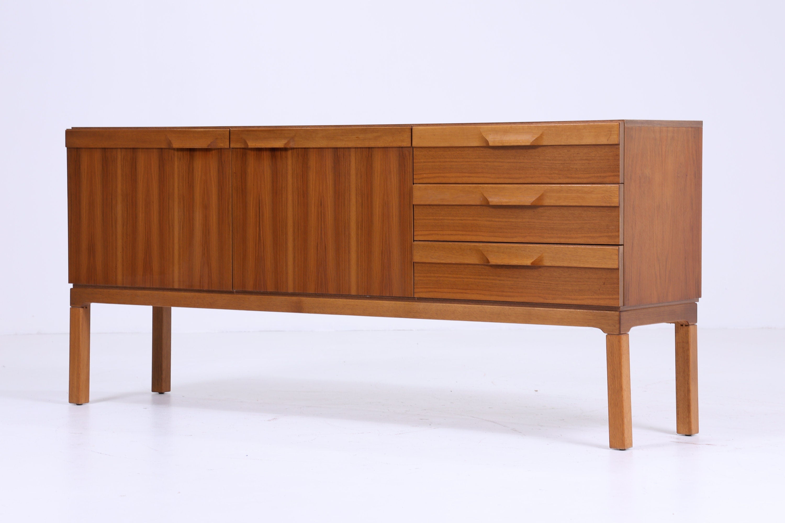 Palette Möbelwerk Sideboard 70er Jahre | Mid Century TV Board Schubladen Anrichte Schrank Karo Retro 60er