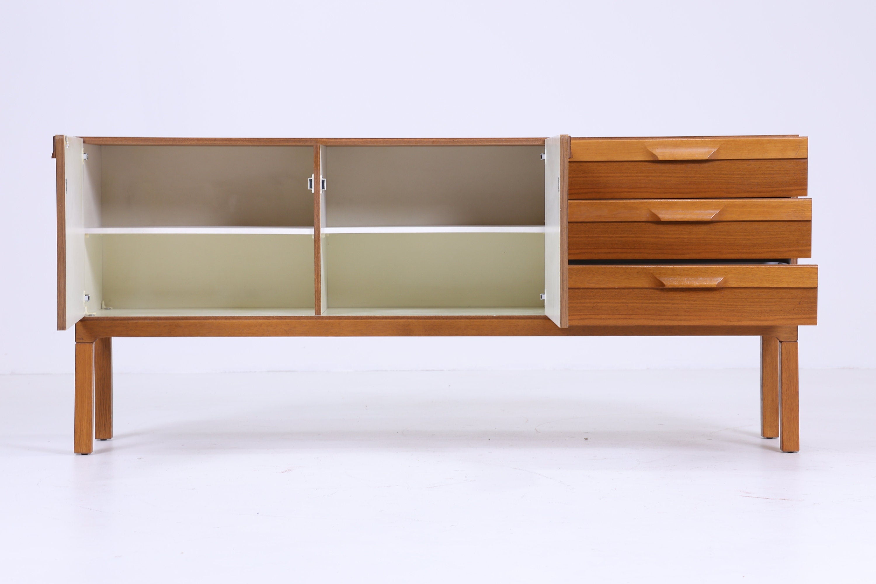 Palette Möbelwerk Sideboard 70er Jahre | Mid Century TV Board Schubladen Anrichte Schrank Karo Retro 60er