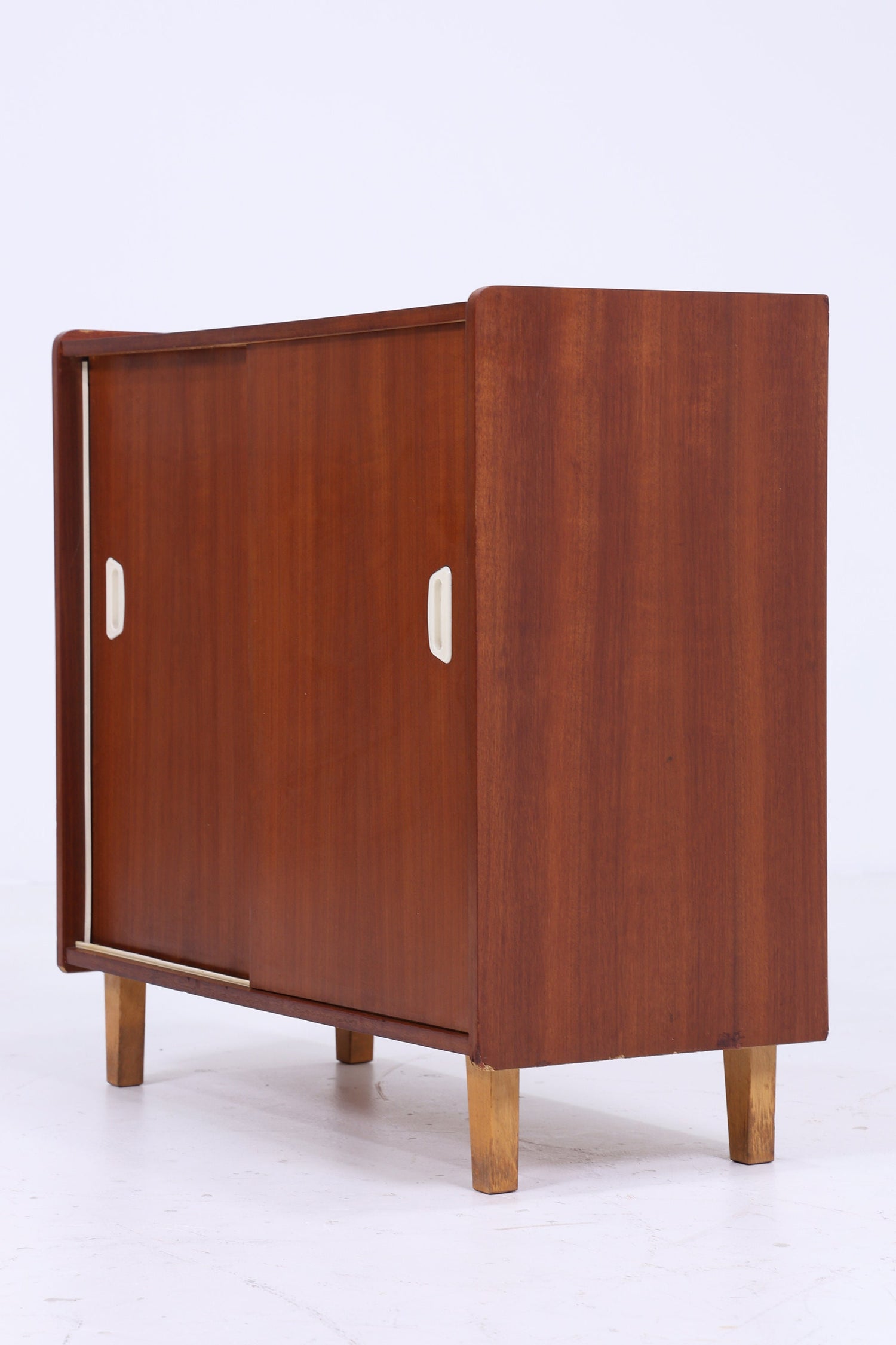 Retro Kommode 60er Jahre | Mid Century Flur Schiebetüren Schrank Vintage Retro Holz 60er