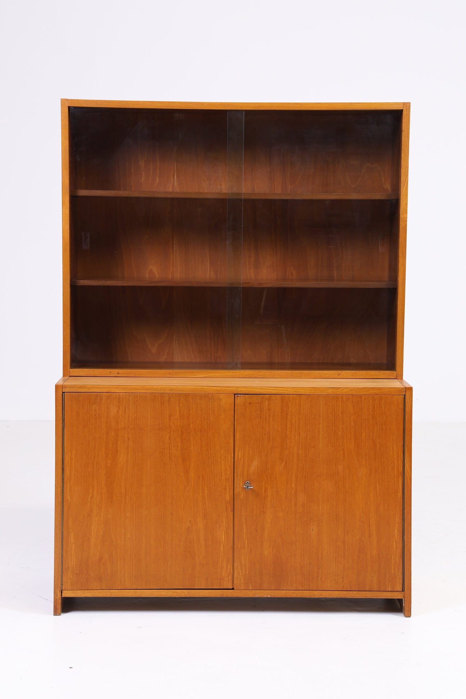 Hellerau 605 Vitrine 60er Jahre | Mid Century Bücherschrank 70605 Bruno Knoblauch Schubladen Schrank Deutsche Werkstätten Hellerau