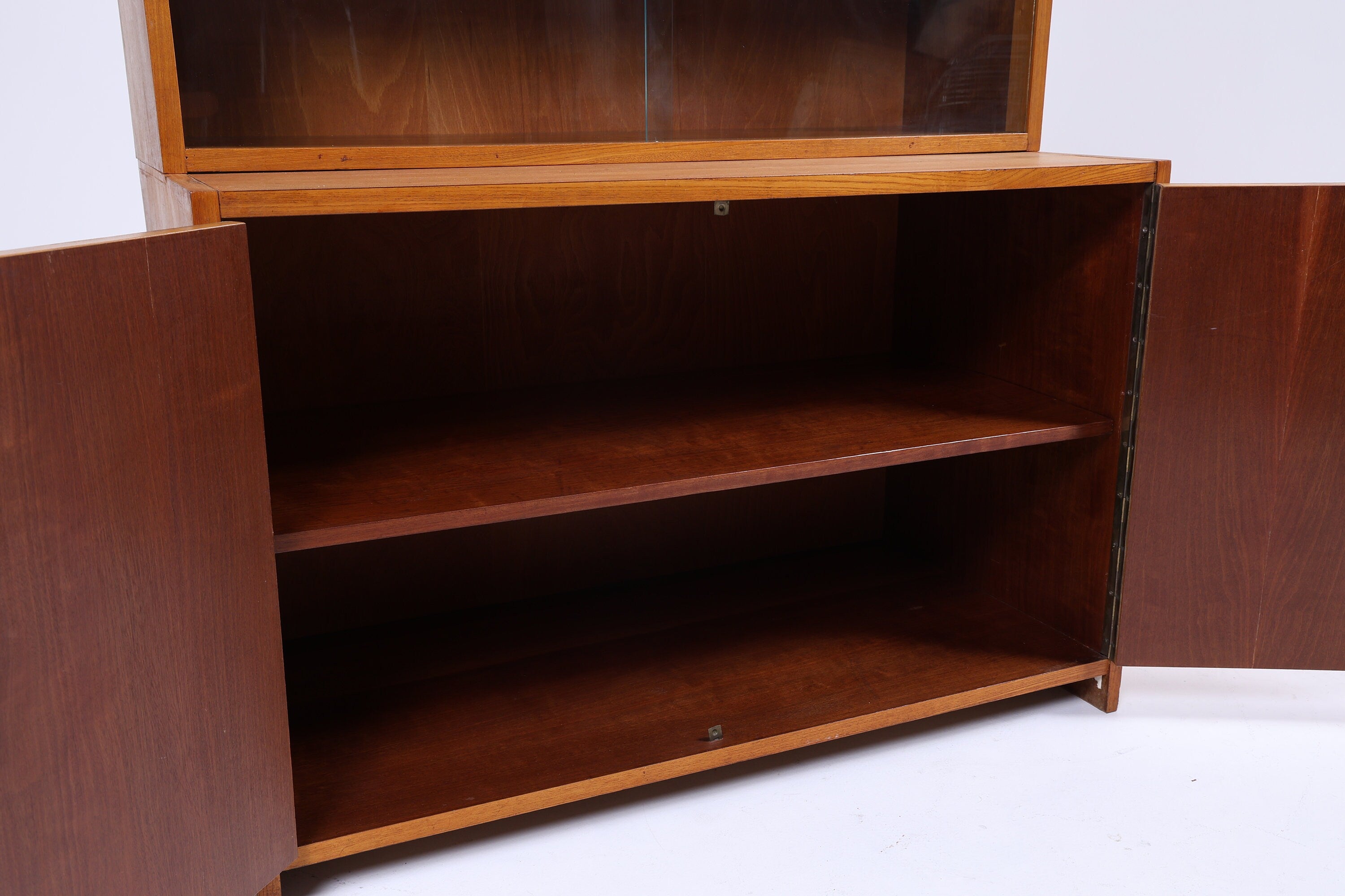 Hellerau 605 Vitrine 60er Jahre | Mid Century Bücherschrank 70605 Bruno Knoblauch Schubladen Schrank Deutsche Werkstätten Hellerau