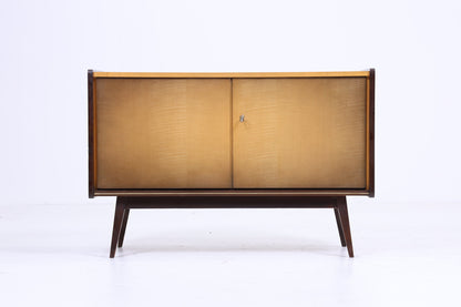 Zeitlose Hochglanz Kommode 60er Jahre | Mid Century Schrank Vintage Aufbewahrung Retro 70er Holz 1v2