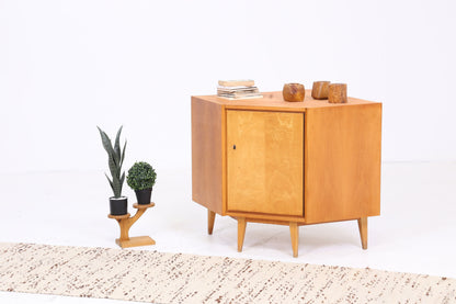 Vintage Eckkommode 60er Jahre | Mid Century Kommode Schrank Retro 70er Holz Aufbewahrung