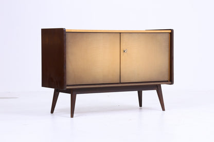 Zeitlose Hochglanz Kommode 60er Jahre | Mid Century Schrank Vintage Aufbewahrung Retro 70er Holz 1v2