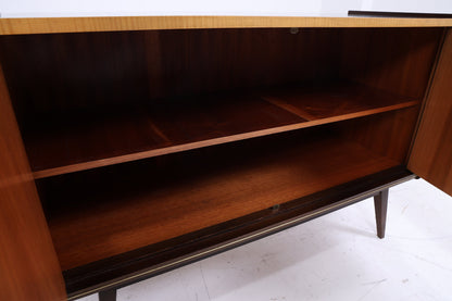 Zeitlose Hochglanz Kommode 60er Jahre | Mid Century Schrank Vintage Aufbewahrung Retro 70er Holz 1v2