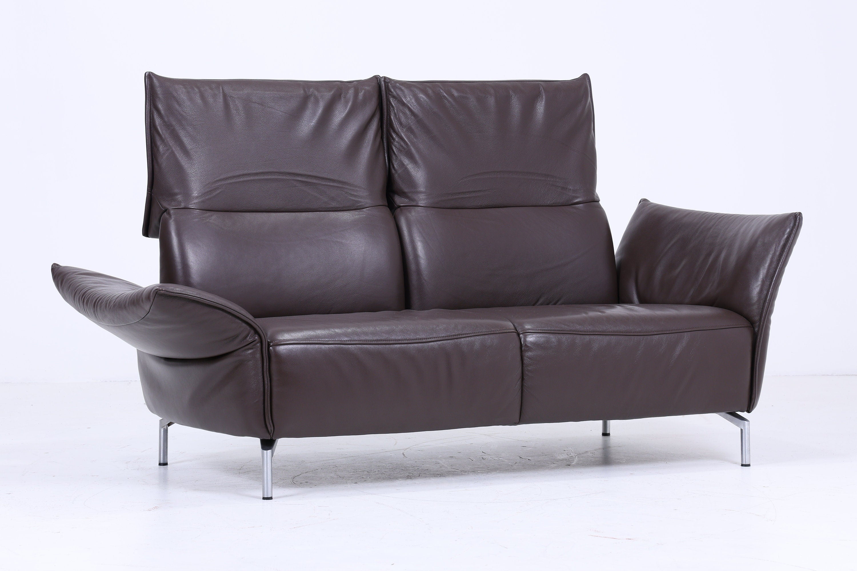 Koinor Designer Sofa - Leder Couch Koinor Vanda E 2 - 2,5 Sitzer Dunkel Braun