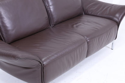 Koinor Designer Sofa - Leder Couch Koinor Vanda E 2 - 2,5 Sitzer Dunkel Braun