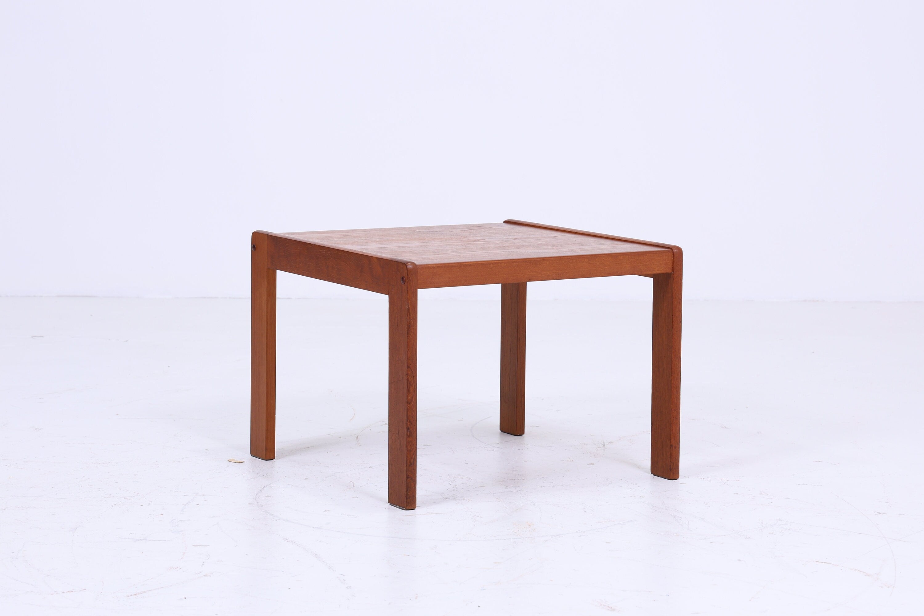 Teak Vintage Beistelltisch  | Mid Century Couchtisch Tisch Telefontisch 60er Jahre Retro Wohnzimmer Eckig