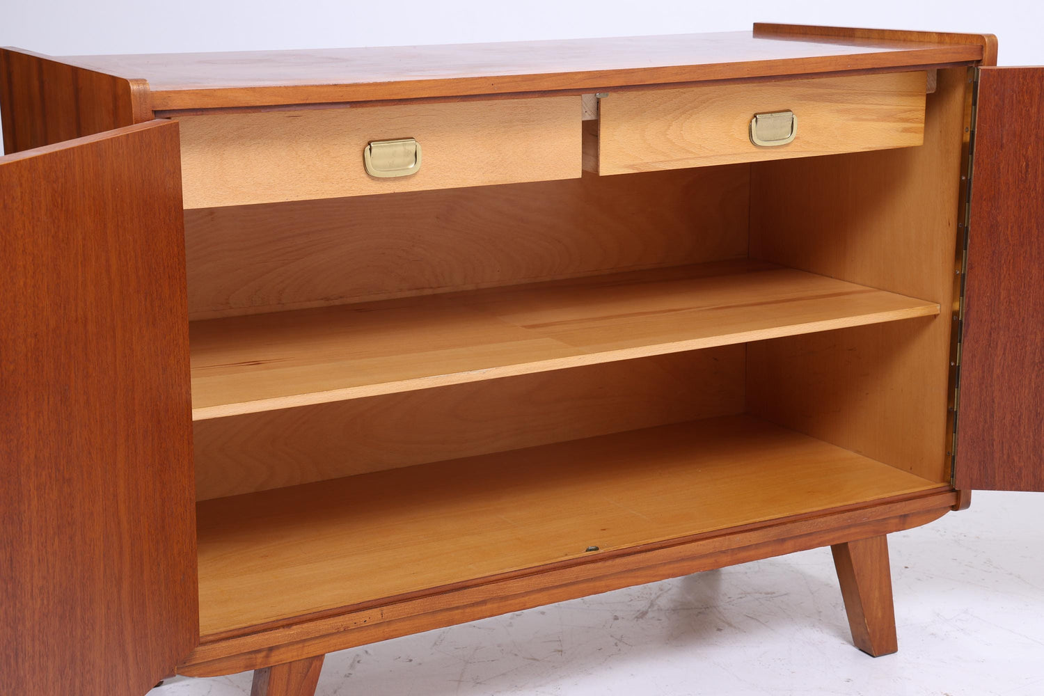 Zeitlose Vintage Kommode 60er | Mid Century Schrank Vintage Flur Aufbewahrung Retro 70er Holz