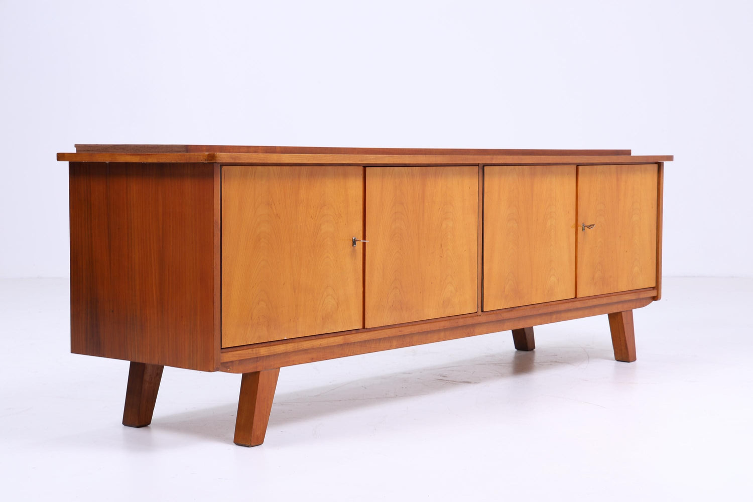 Vintage Sideboard 60er Jahre | Mid Century Vintage Lowboard Schrank Aufbewahrung Retro Holz