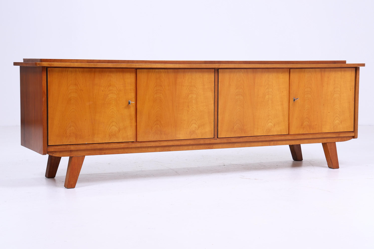 Vintage Sideboard 60er Jahre | Mid Century Vintage Lowboard Schrank Aufbewahrung Retro Holz