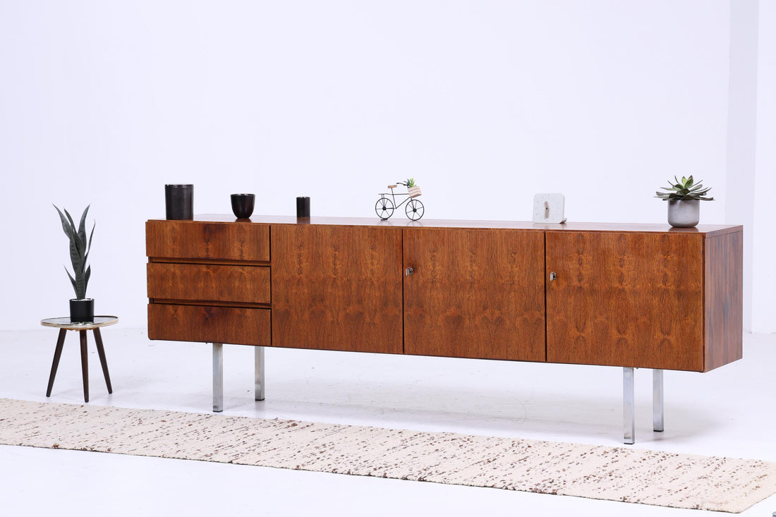 Palisander Sideboard 60er Jahre | Mid Century Vintage Schubladen Schrank Retro Holz Aufbewahrung