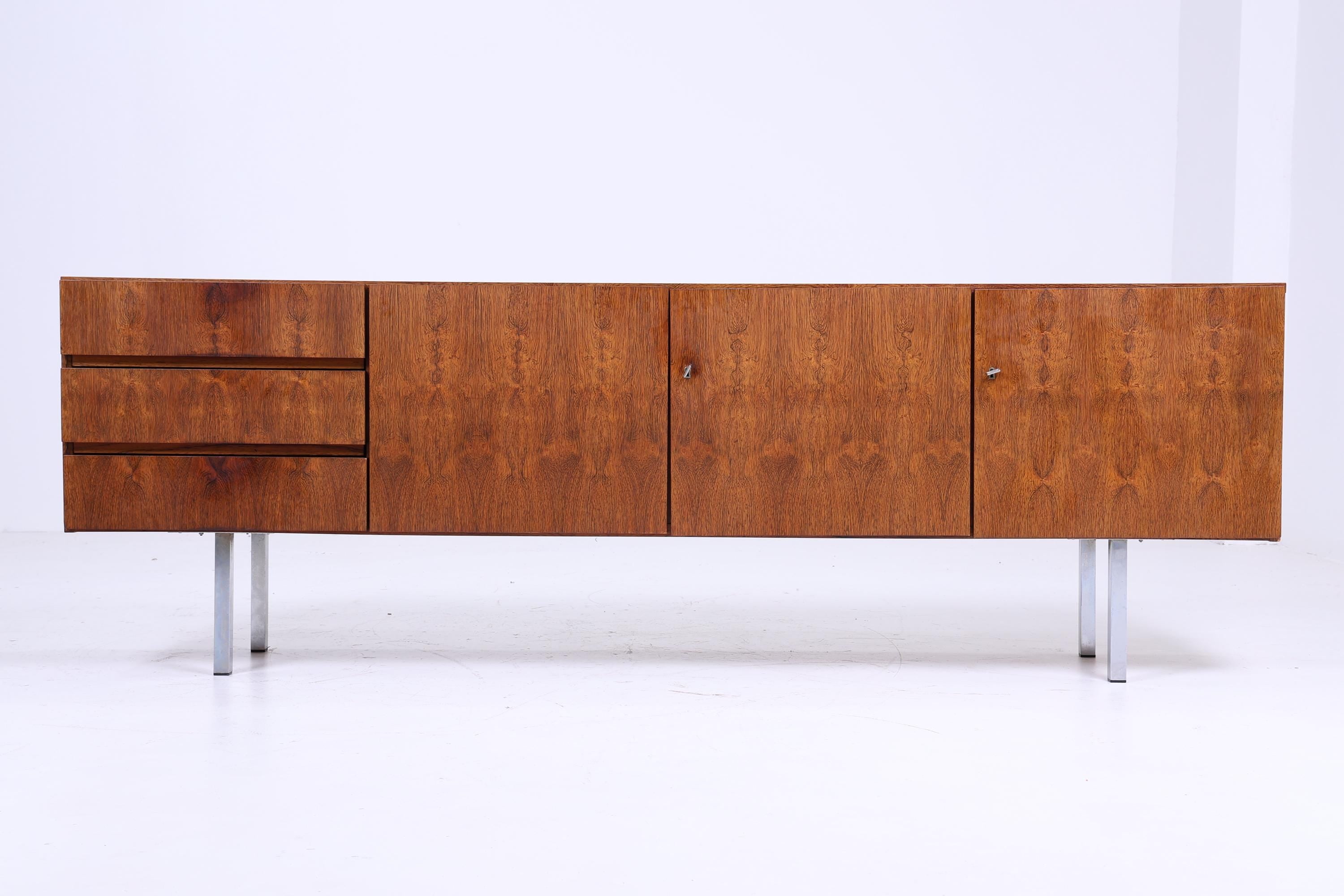 Palisander Sideboard 60er Jahre | Mid Century Vintage Schubladen Schrank Retro Holz Aufbewahrung