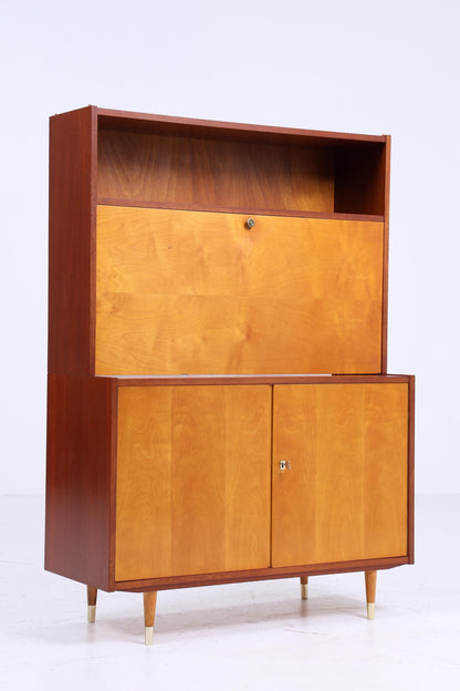 Vintage Sekretär 60er Jahre | Mid Century Schrank Holz Aufbewahrung