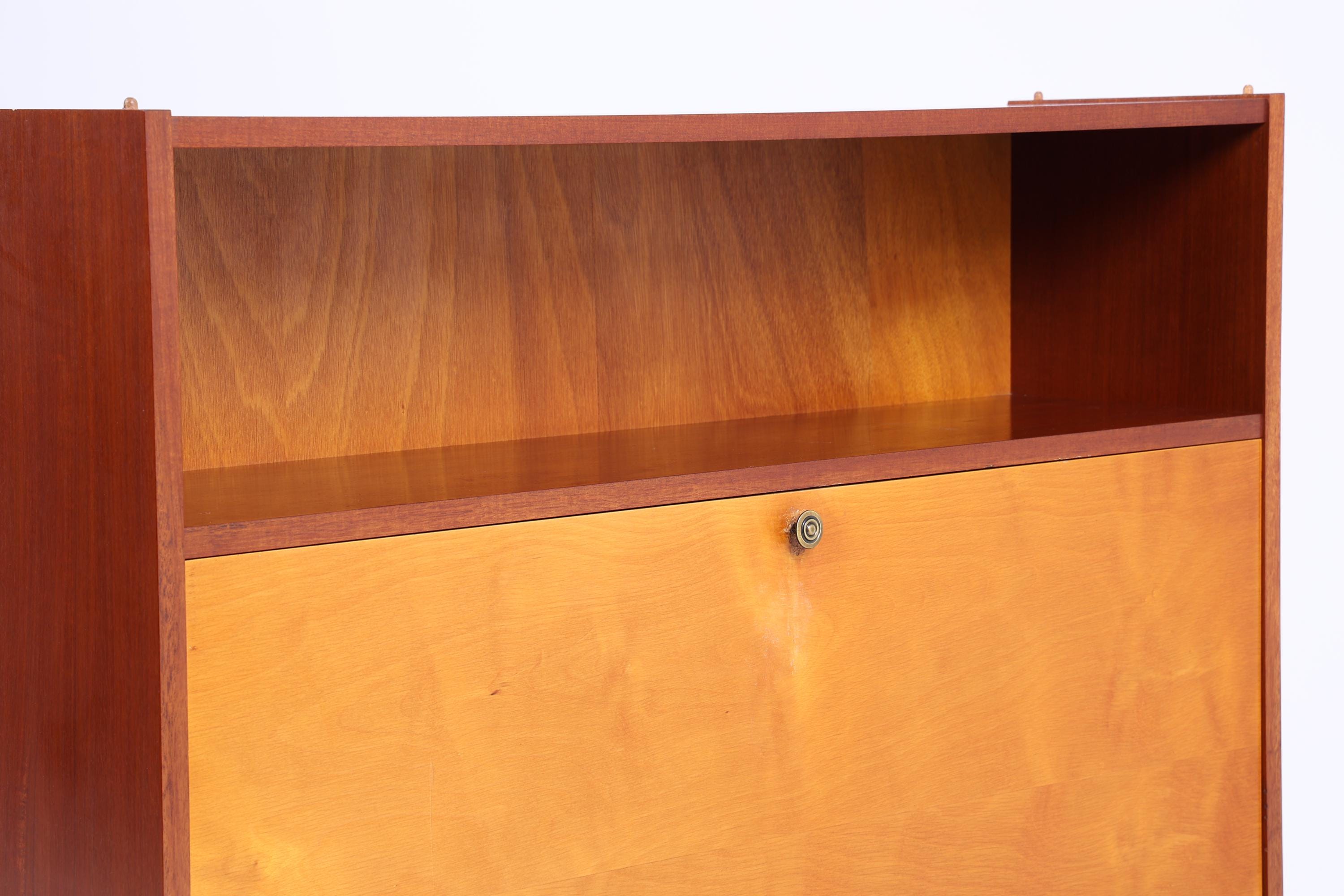 Vintage Sekretär 60er Jahre | Mid Century Schrank Holz Aufbewahrung