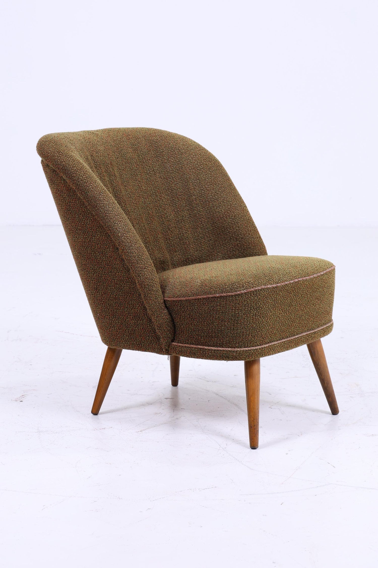 2 Vintage Cocktail Sessel 60er Jahre | Mid Century Lounge Chair Sessel Grün Retro 70er