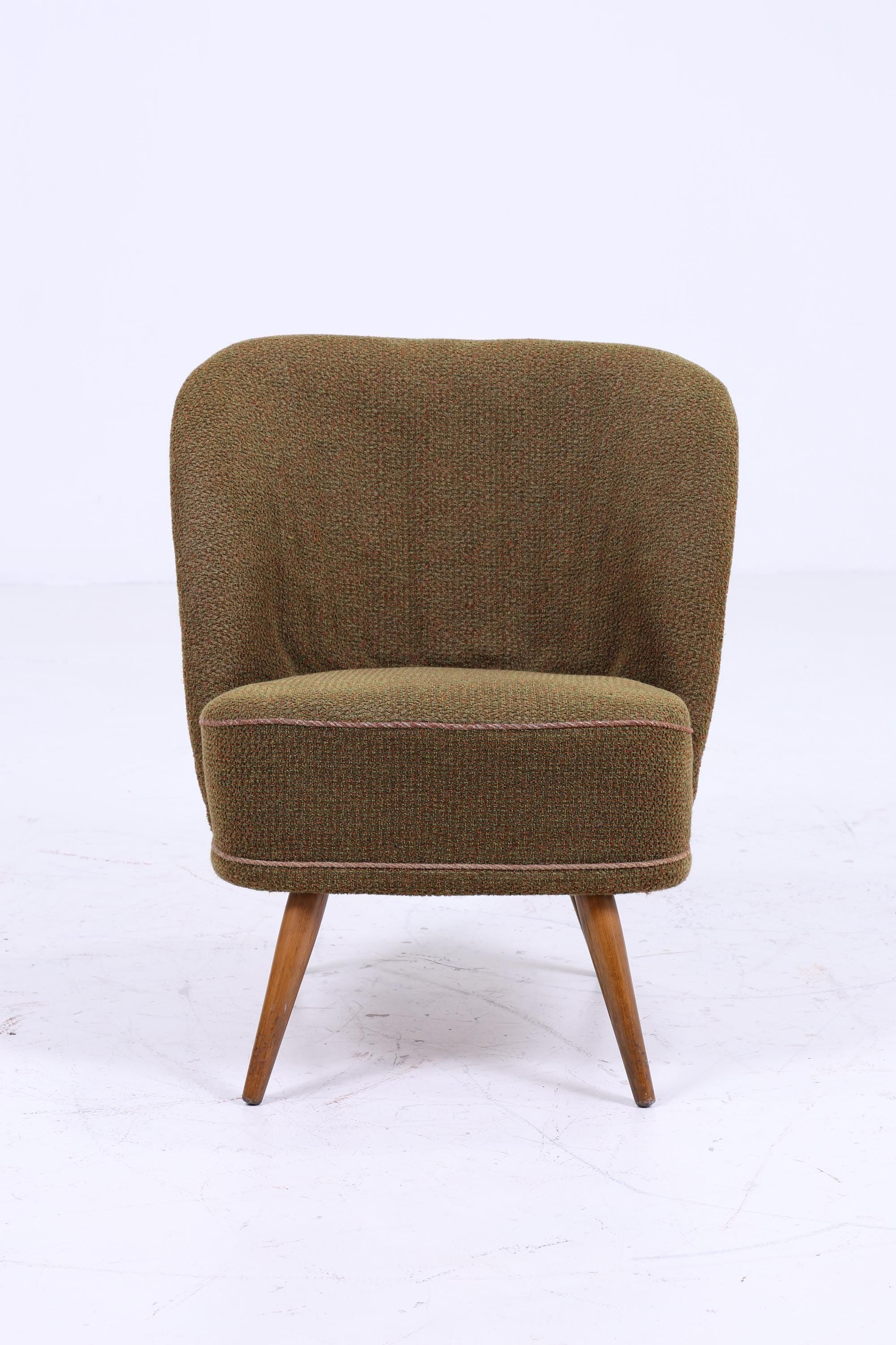 Vintage Cocktail Sessel 60er Jahre | Mid Century Lounge Chair Sessel Grün Retro 70er