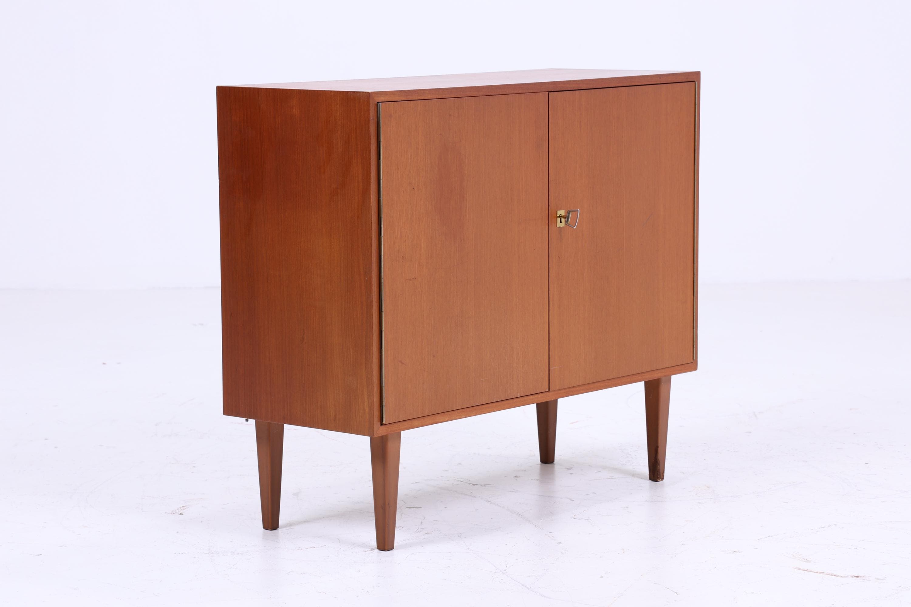 Vintage Kommode 60er | Mid Century Schrank Vintage Flur Aufbewahrung Retro Holz