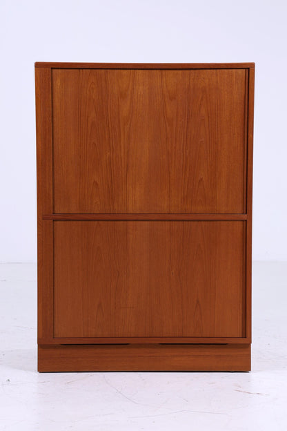 Vintage Büroschrank 60er | Mid Century Fächerschrank Retro Teak