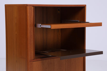 Vintage Büroschrank 60er | Mid Century Fächerschrank Retro Teak